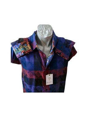 Robert Graham Men Shirt Size L LS Christmas Nutcracker Jacquard New